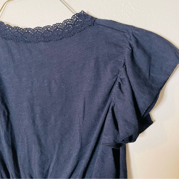 NWT Black Crochet Accent Top - Picture 7 of 7